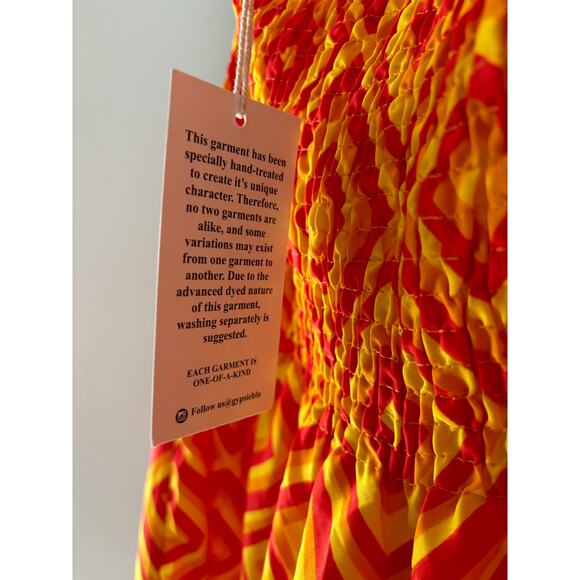 Gypsie Blu Orange Halter Dress NWT Size 3X - Picture 5 of 6